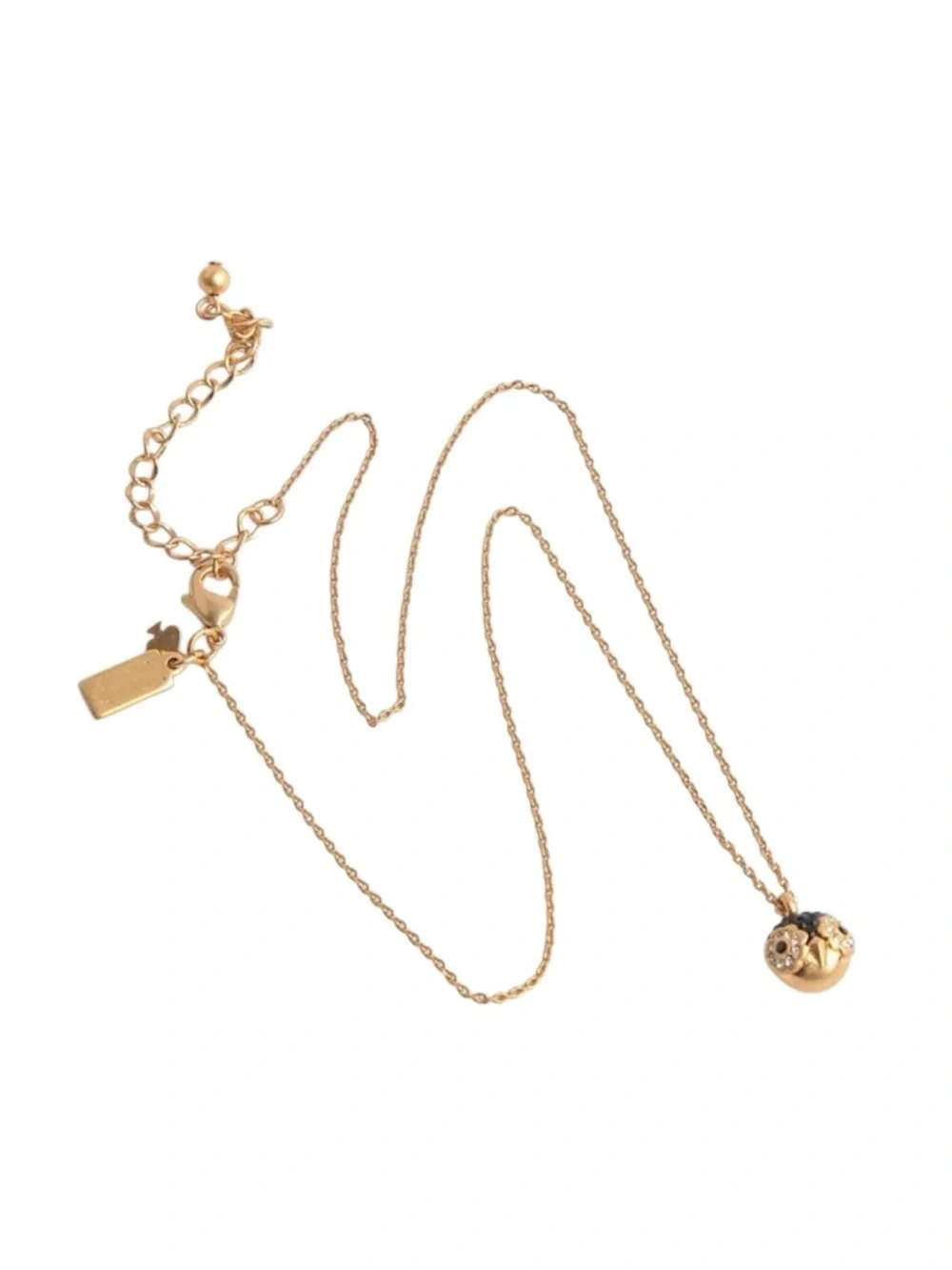 Kate Spade NWT Dashing Beauty Penguin Pendant Necklace Gold Crystal